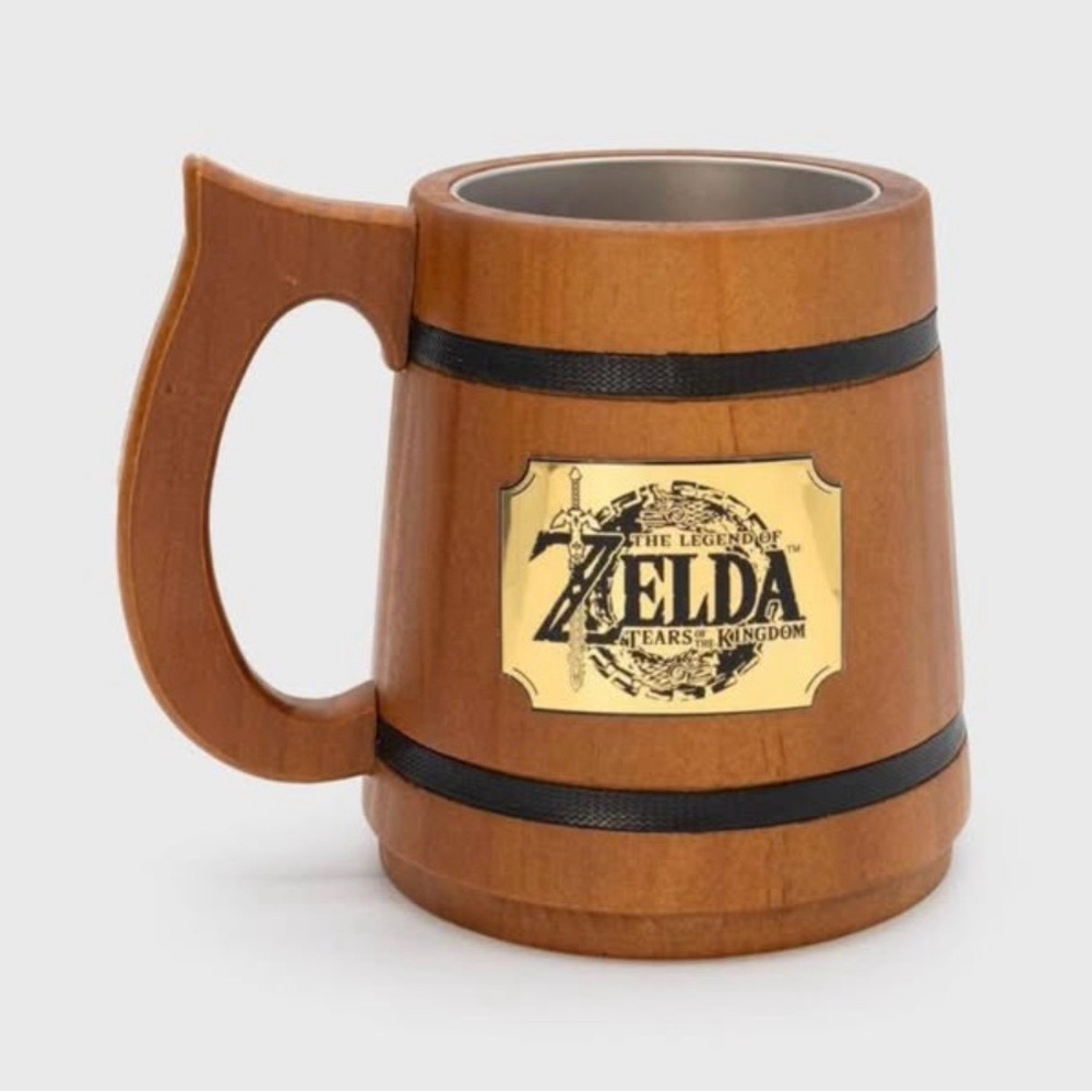 Legend of Zelda Tears of the Kingdom Wooden Stein Mug Collectible New Culturefly
